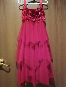 FORMAL DRESS - LITTLE GIRL'S BURGUNDY SIZE 8